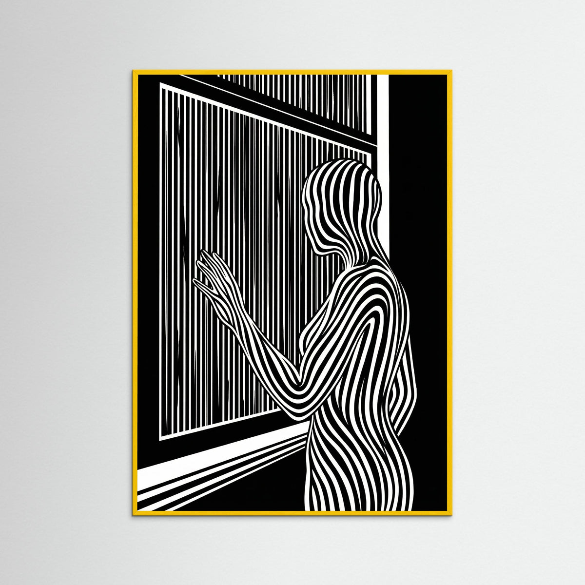 Yellow Wood Striped Contemplation