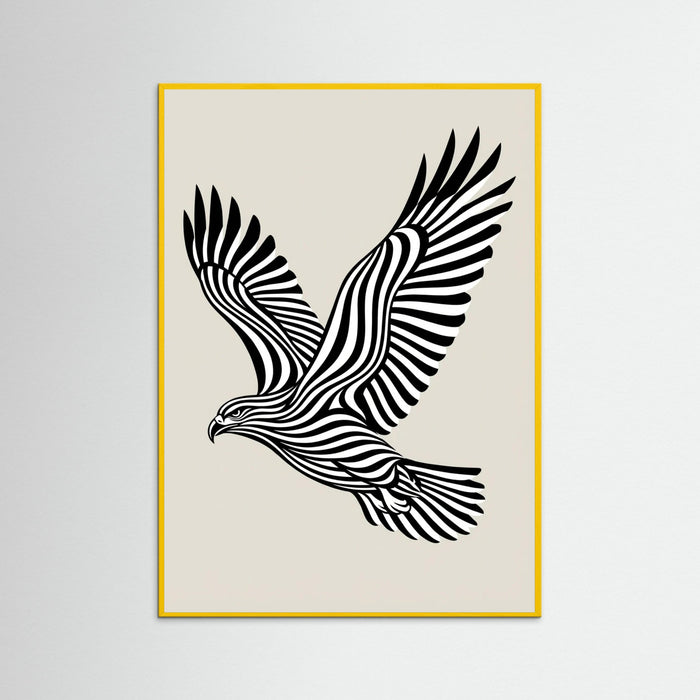 Yellow Wood Striped Contour