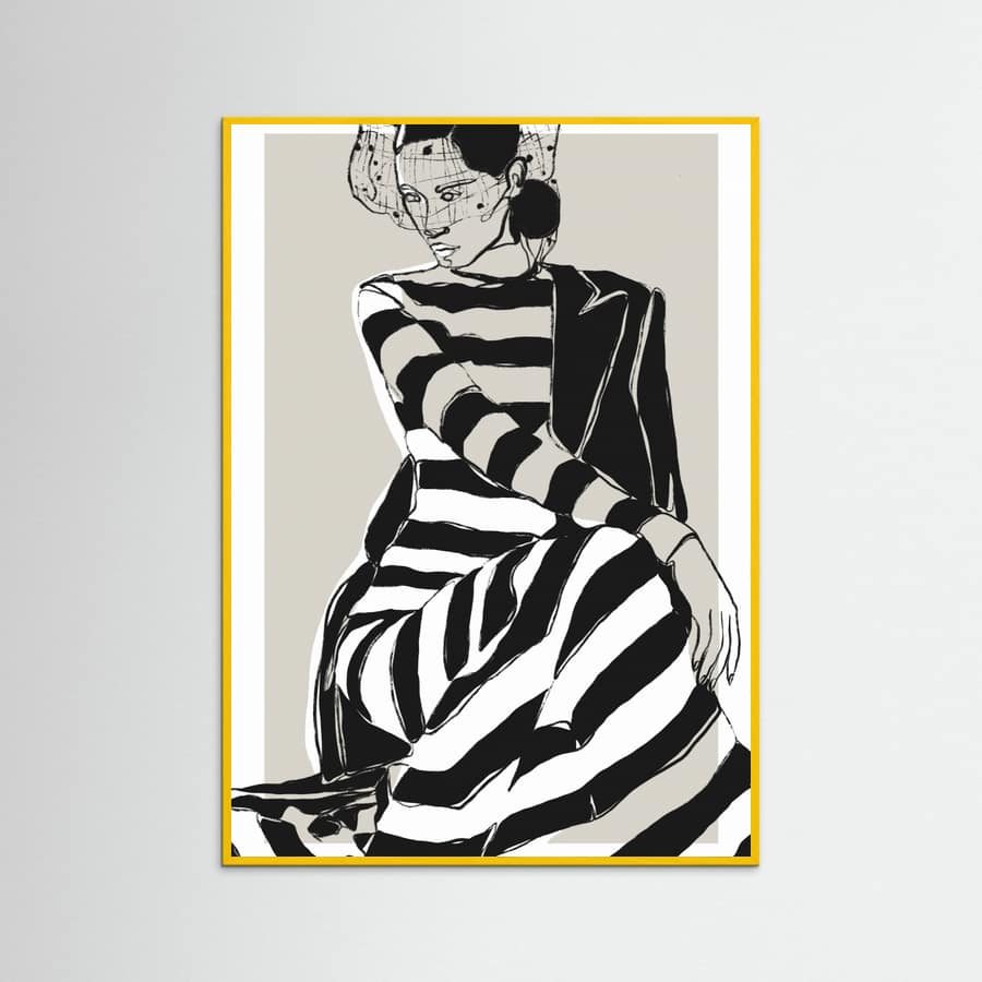 Póster Striped Dress – póster e impresión artística