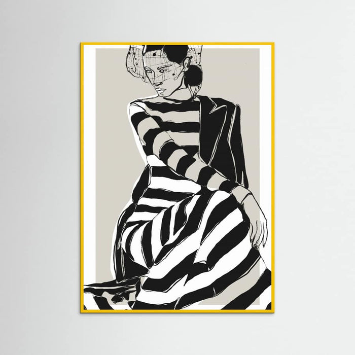 Póster Striped Dress – póster e impresión artística