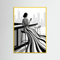 Yellow Wood Striped Elegance