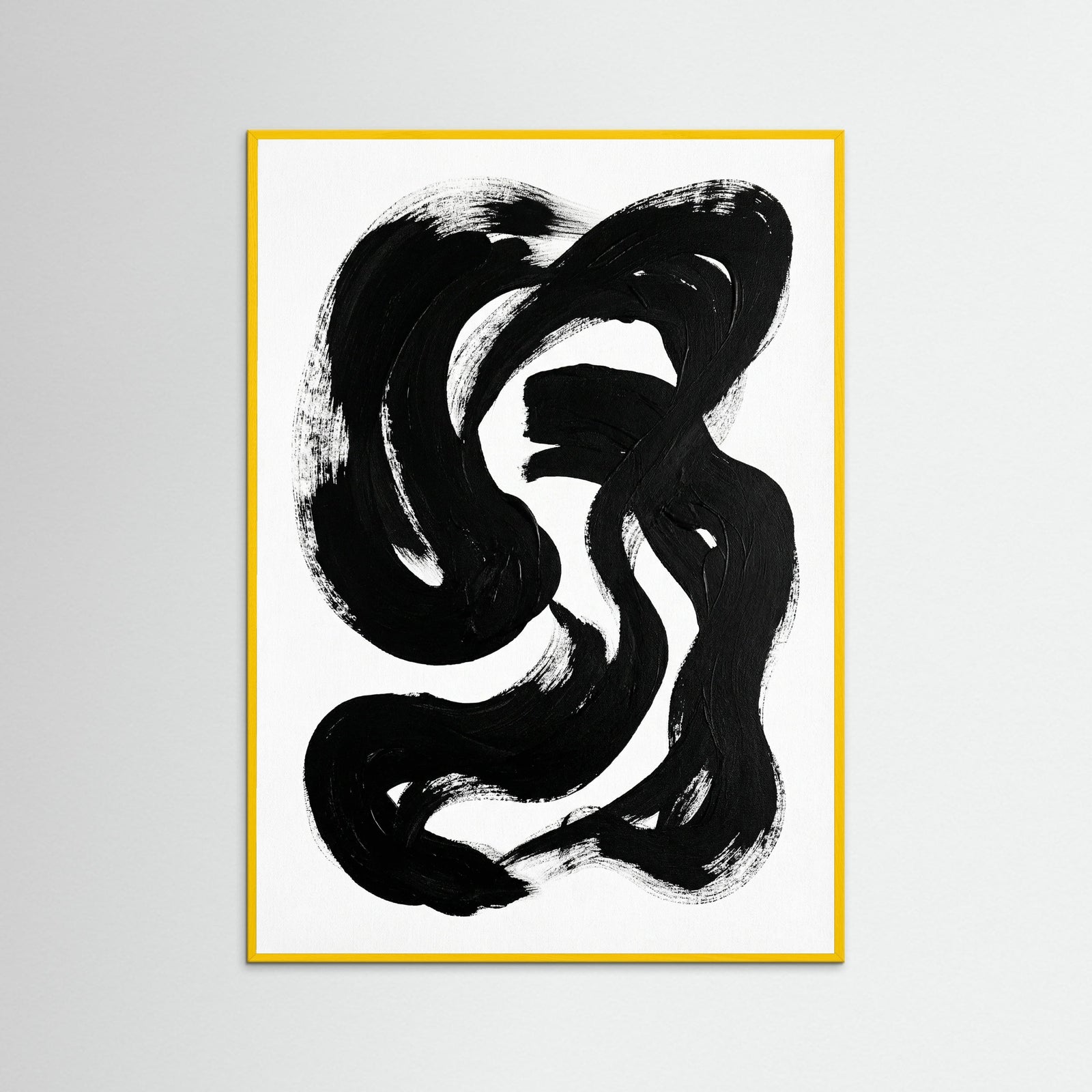 Yellow Wood Striped Form Black