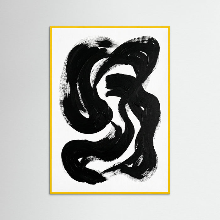 Yellow Wood Striped Form Black