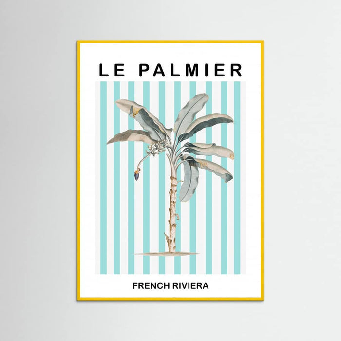 Striped Palm Tree -juliste – juliste ja taidepainatus