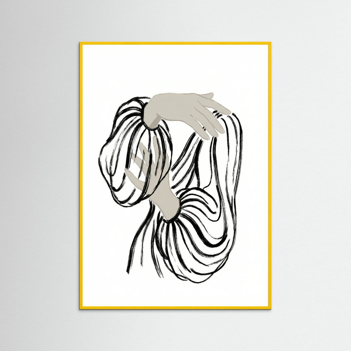 Yellow Wood Striped Serenity Black