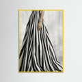 Yellow Wood Striped Silhouette Black