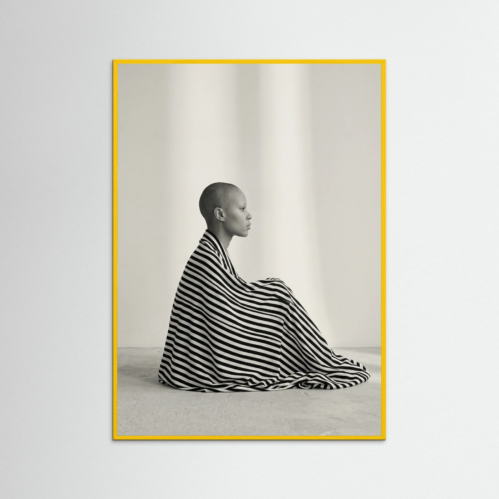 Yellow Wood Striped Silhouette