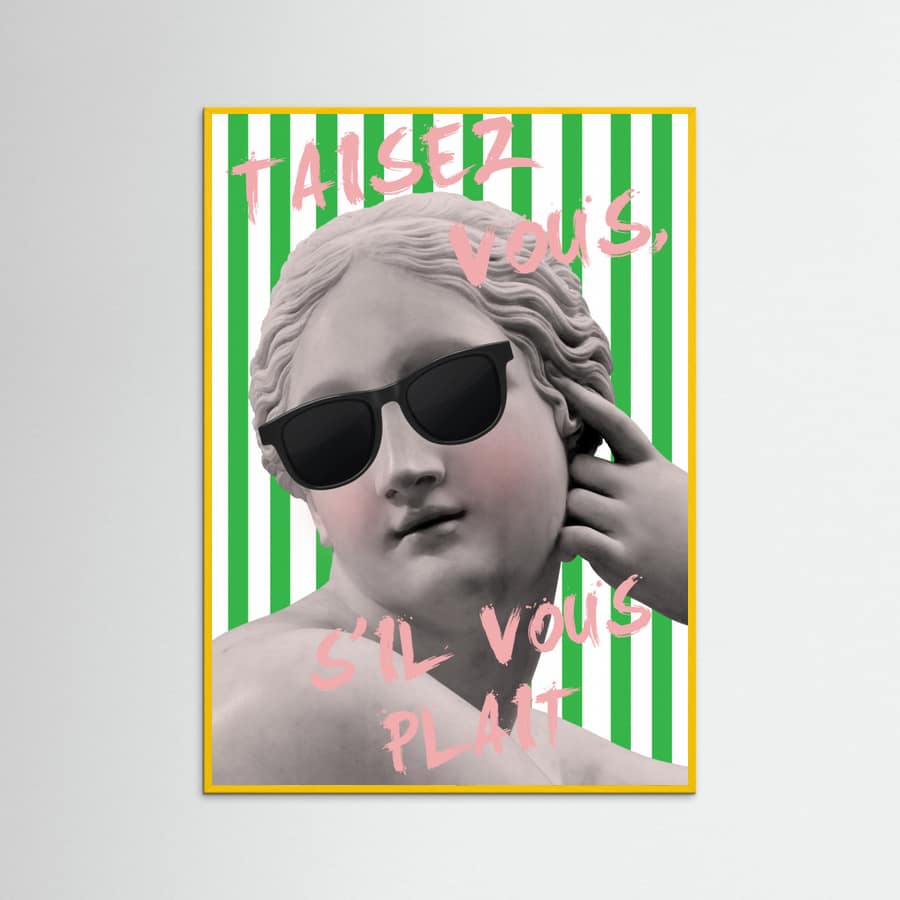 Striped Venus Poster – plakat og kunsttryk