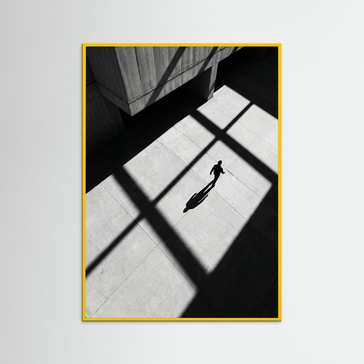 Yellow Wood Stripes and Shadow
