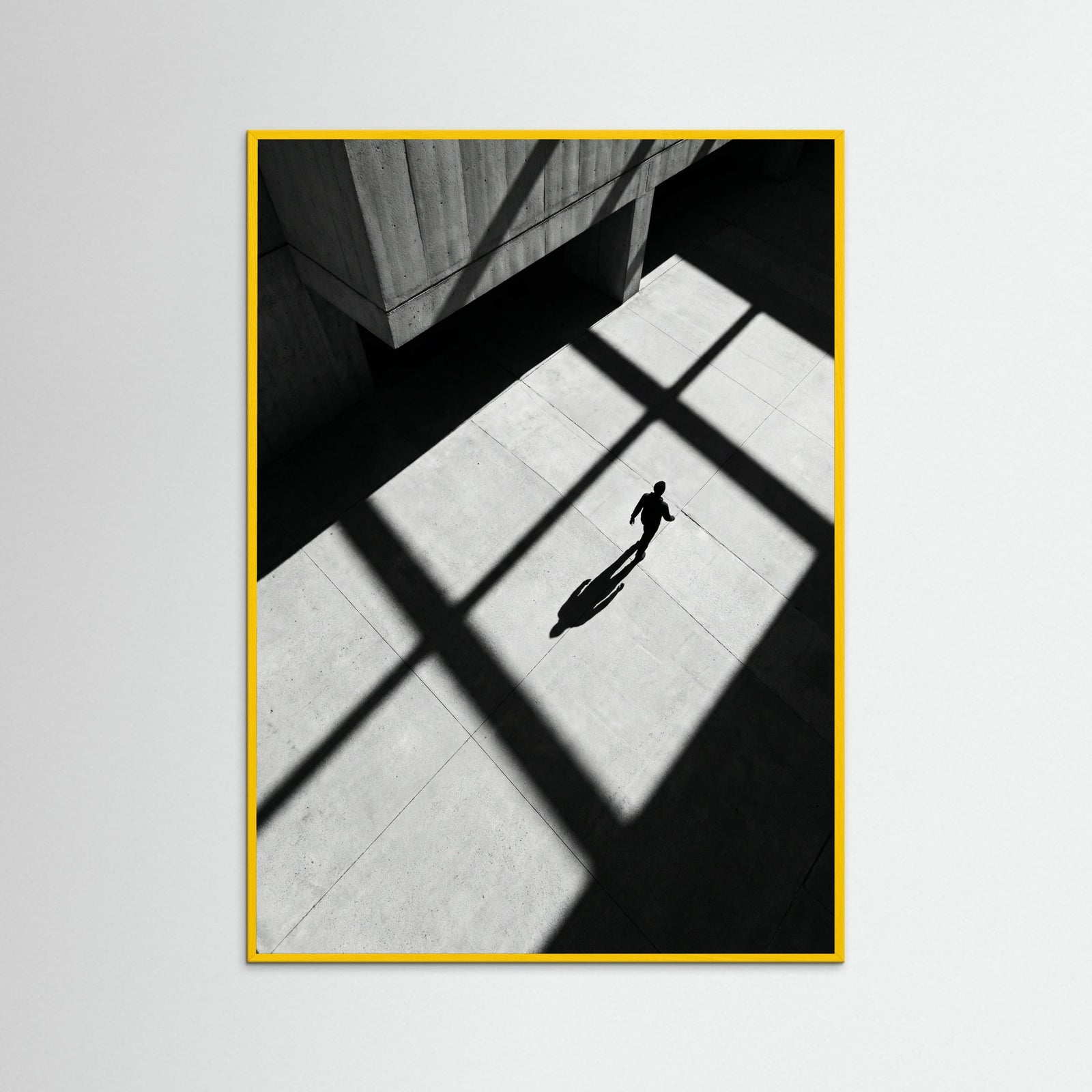 Yellow Wood Stripes and Shadow