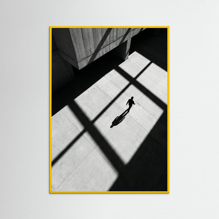 Yellow Wood Stripes and Shadow