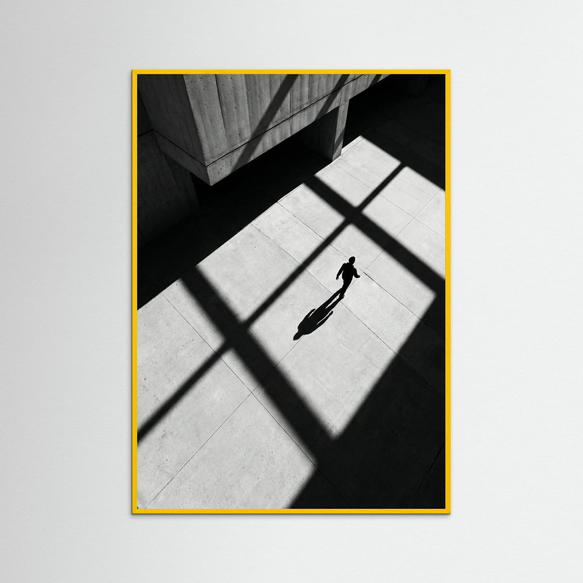 Yellow Wood Stripes and Shadow