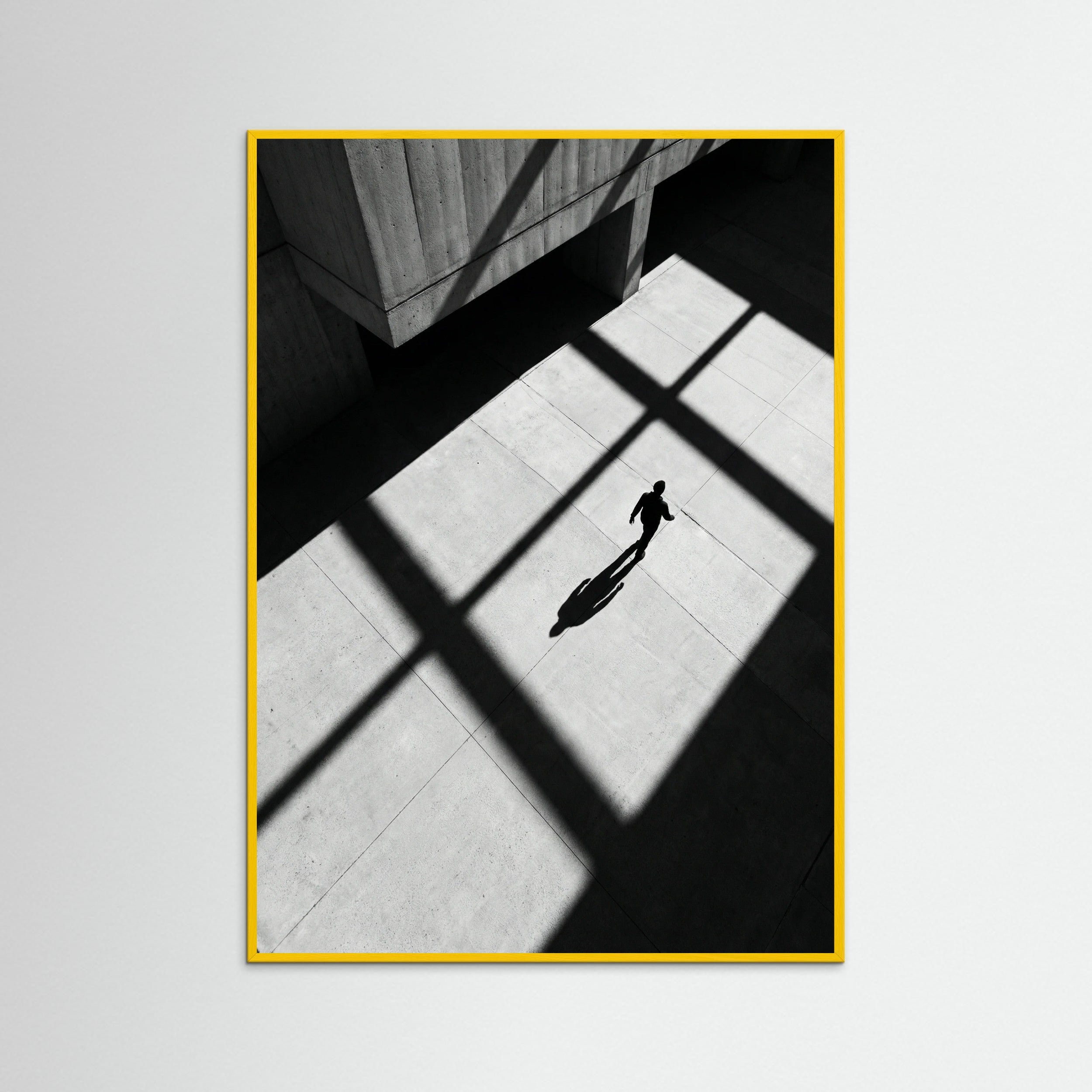 Yellow Wood Stripes and Shadow