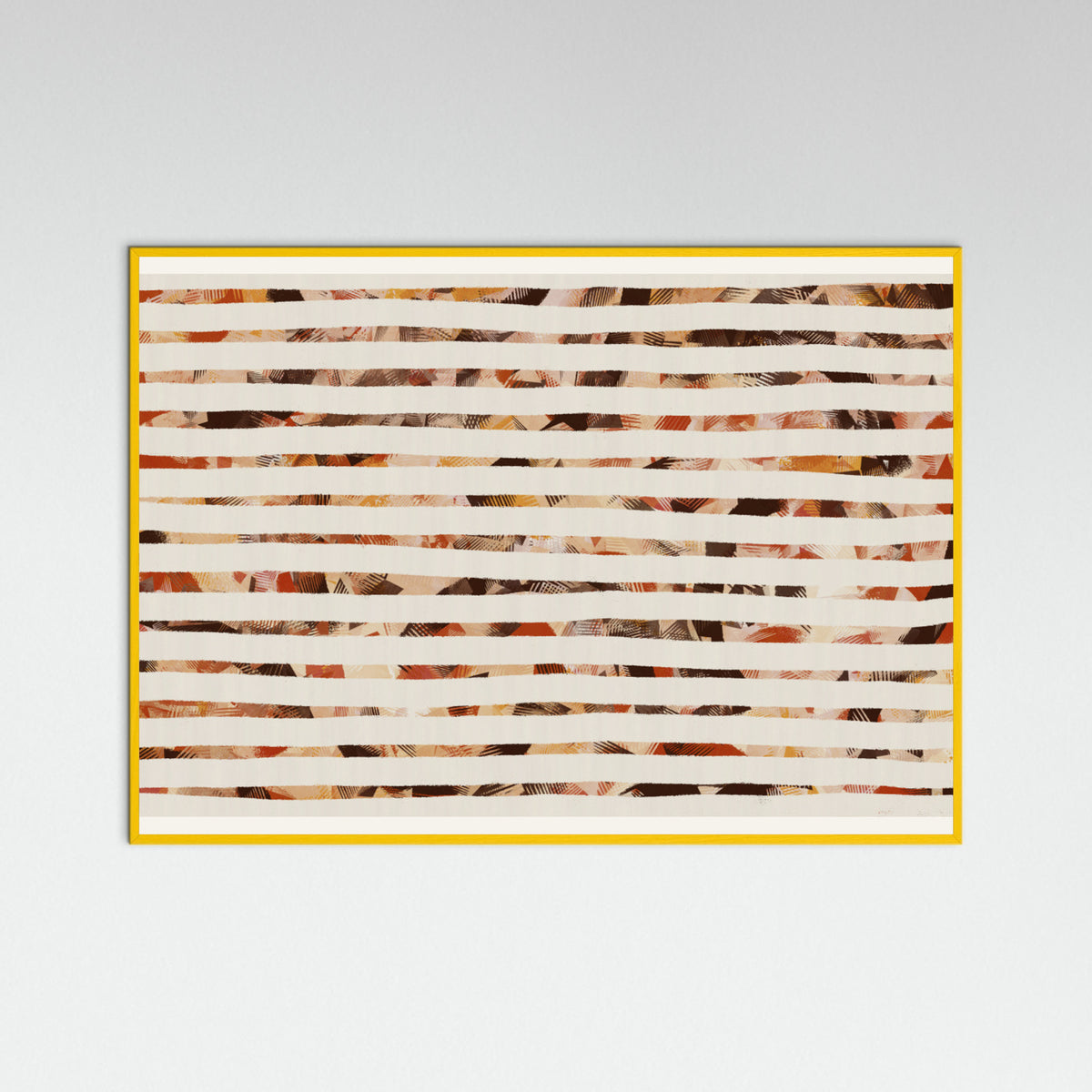 Yellow Wood Stripes of Earthy Warmth Poster