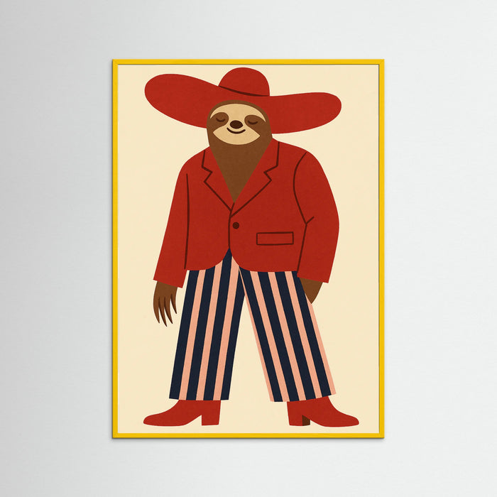 Yellow Wood Stylish Sloth