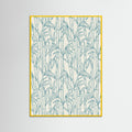 Yellow Wood Stylized Ocean Pattern