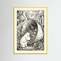 Yellow Wood Submerged Moomin Home