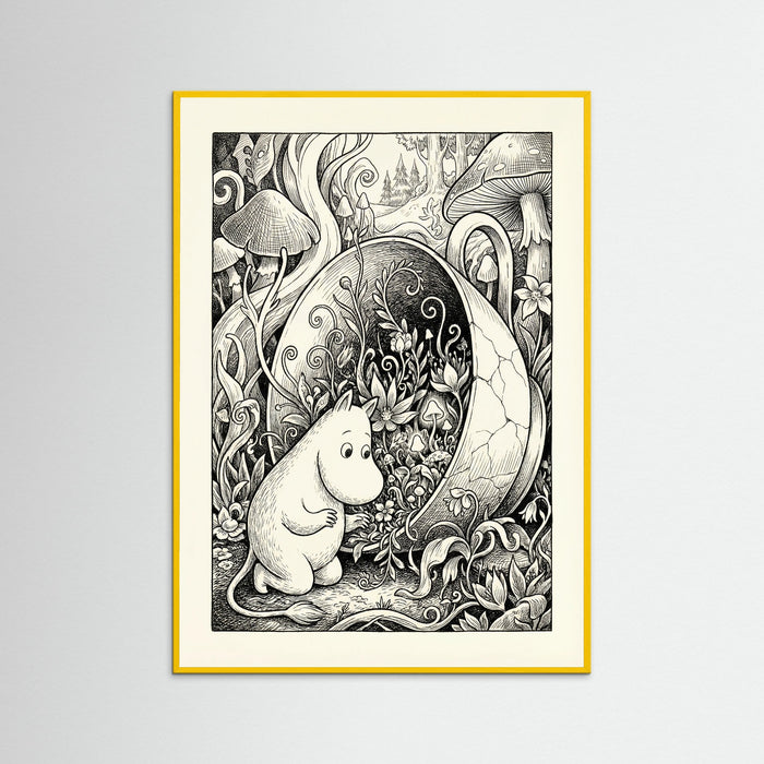 Yellow Wood Submerged Moomin Home