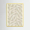 Yellow Wood Subtle Botanical Pattern 2 Poster