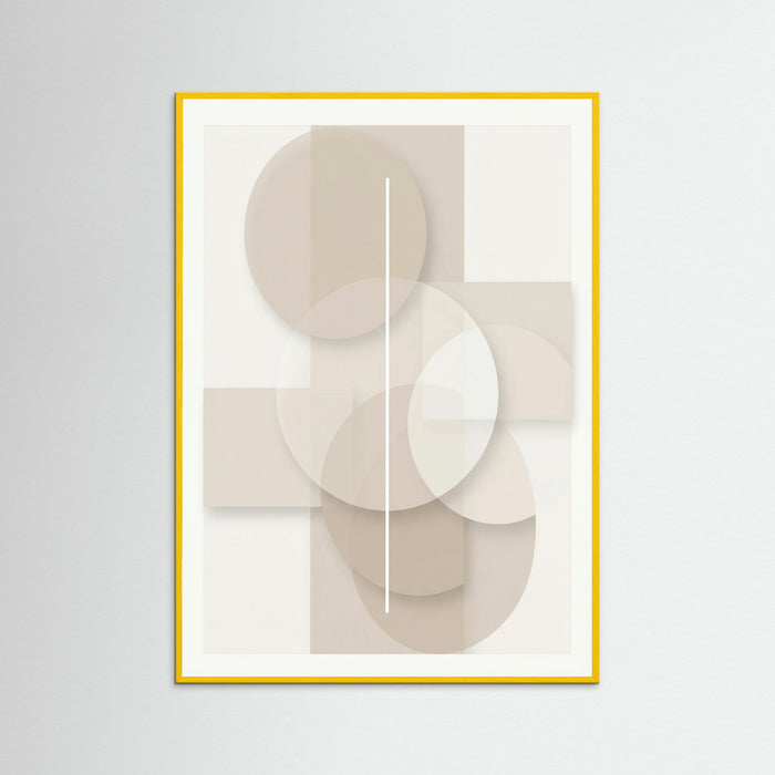 Subtle Geometry Beige – poster e stampa artistica