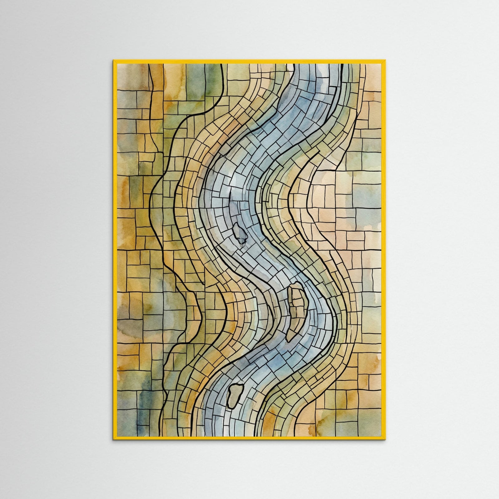Yellow Wood Subtle Tessellations