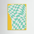 Yellow Wood Summer Line Drying Fabric Poster
