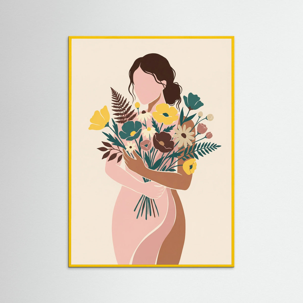 Yellow Wood Sunflower Serenity