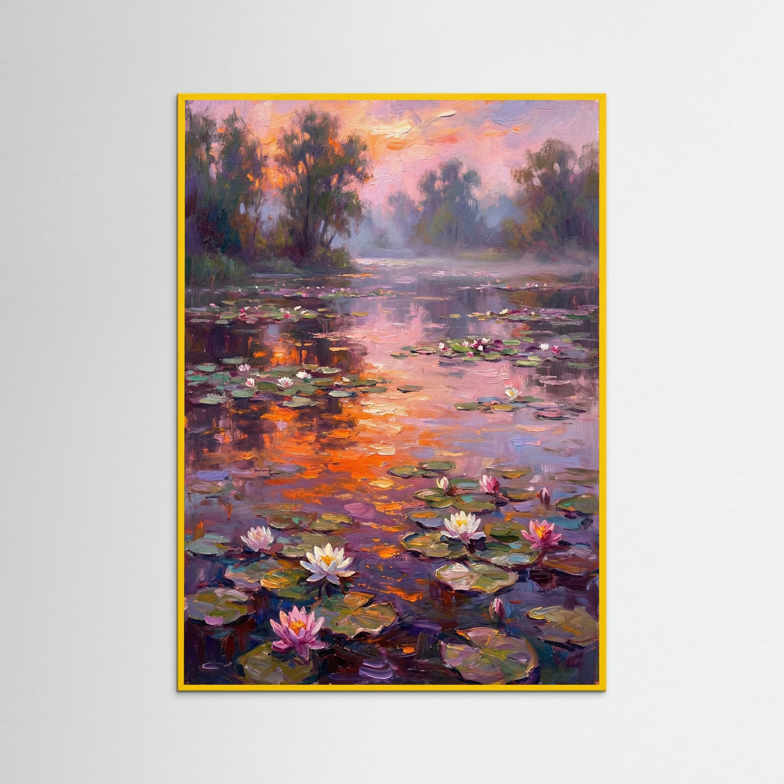 Yellow Wood Sunlit Garden Path