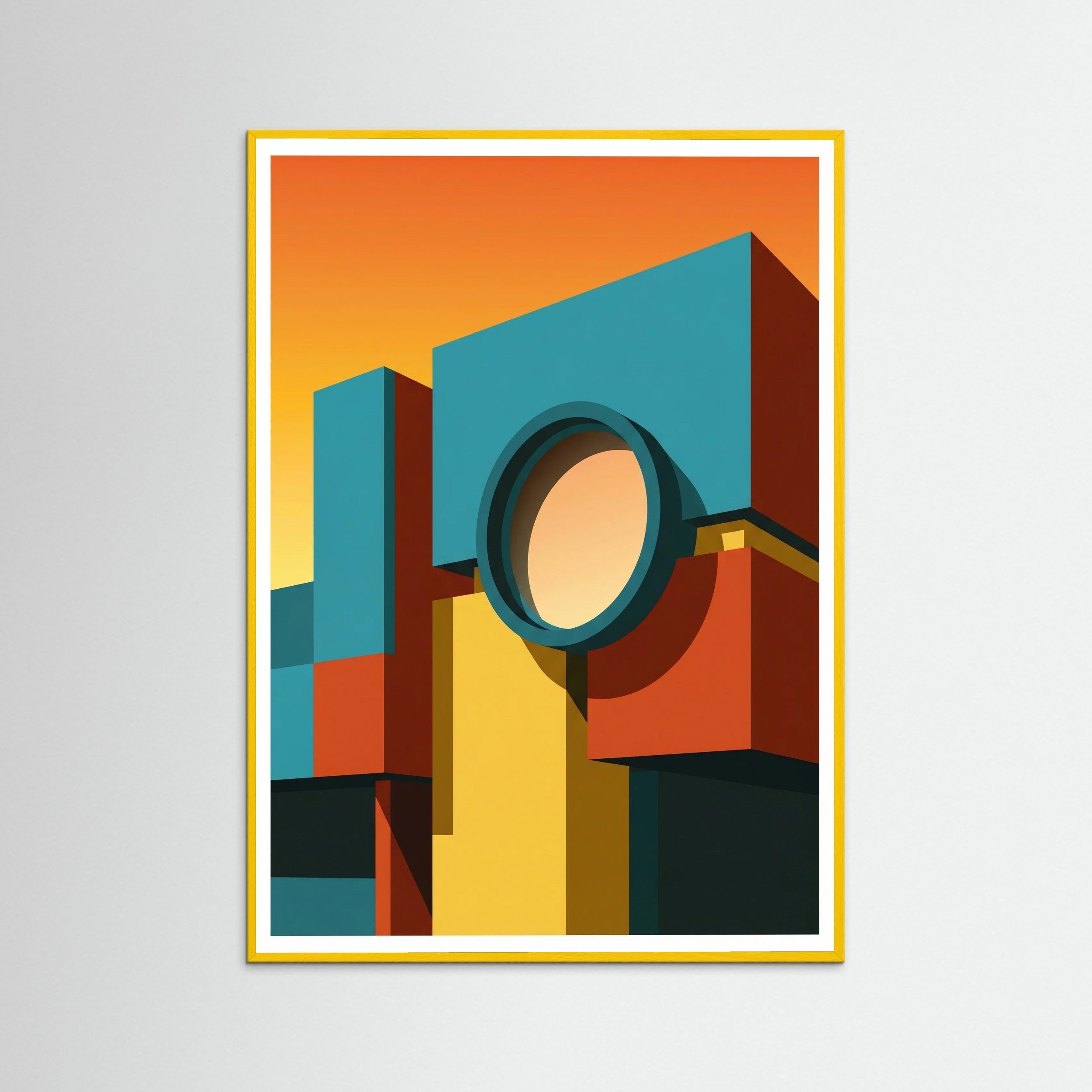 Yellow Wood Sunny Architectural Study