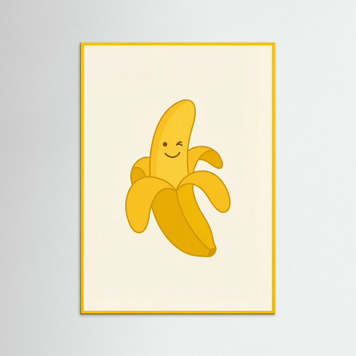 Yellow Wood Sunny Banana Smile