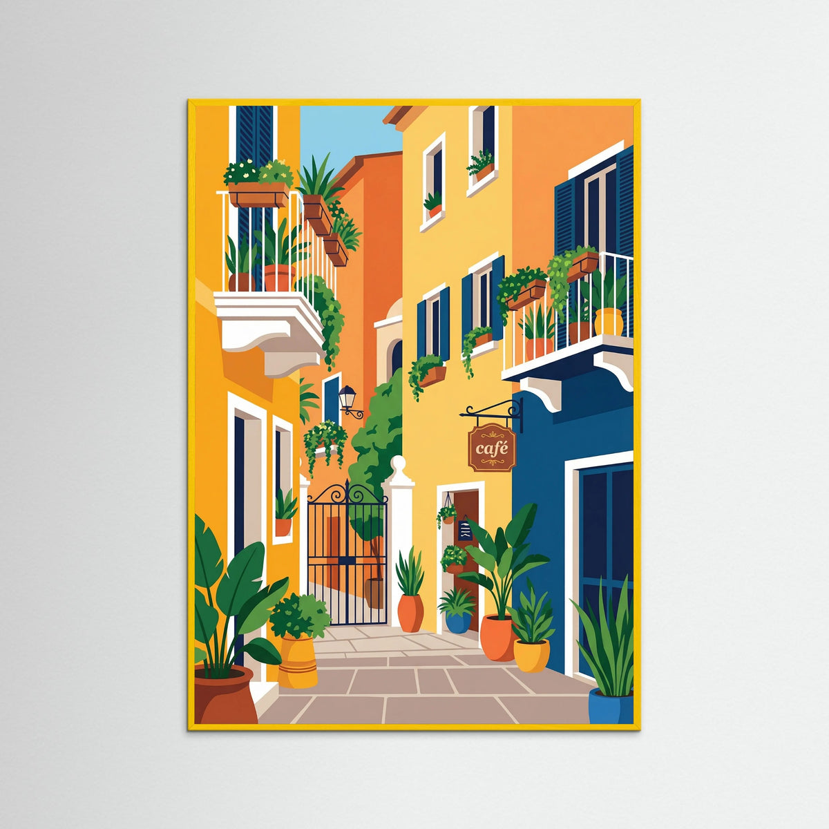 Yellow Wood Sunny City Balcony