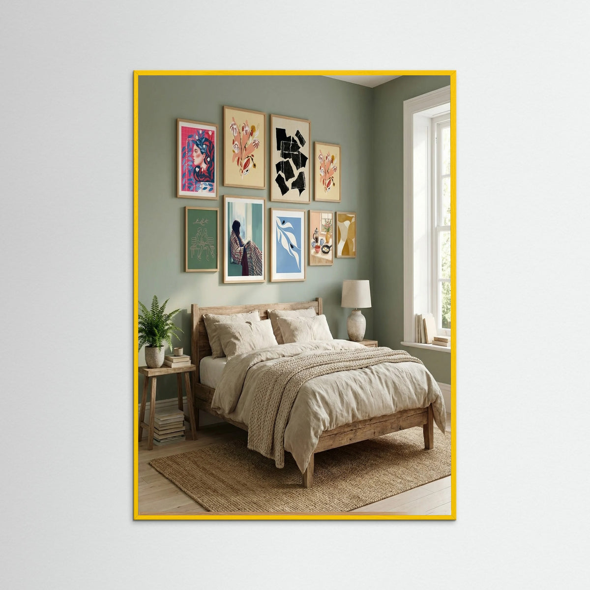 Yellow Wood Sunny Morning Table