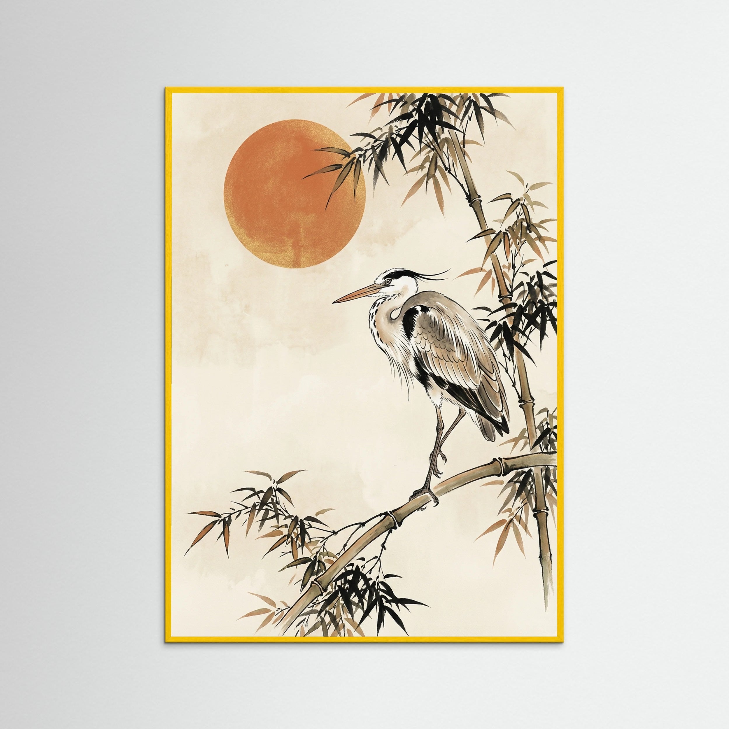 Yellow Wood Sunrise Crane Flight