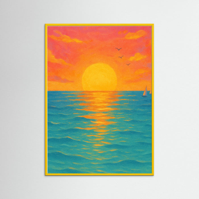Yellow Wood Sunset Peace