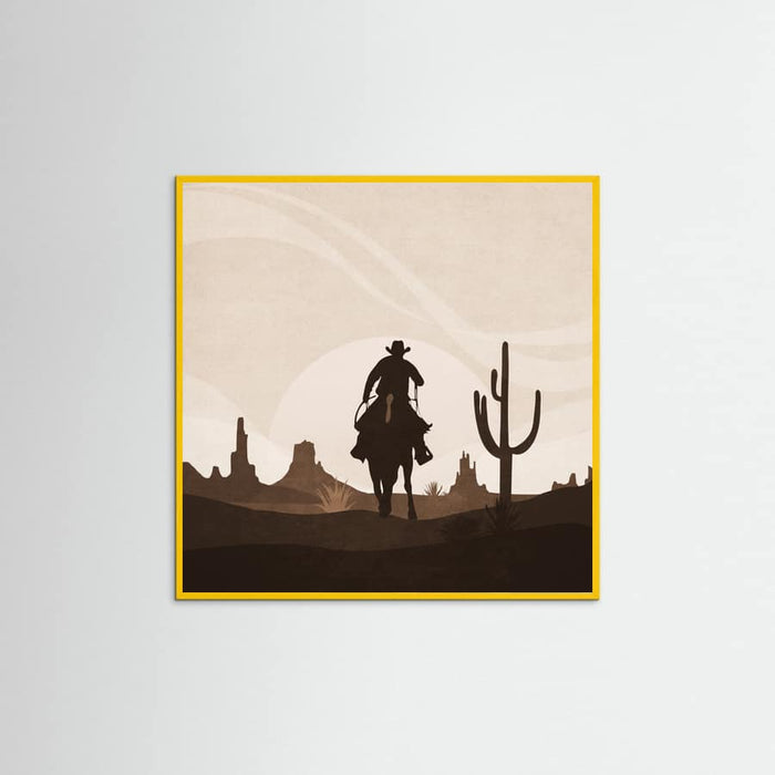 Yellow Wood Sunset Poster