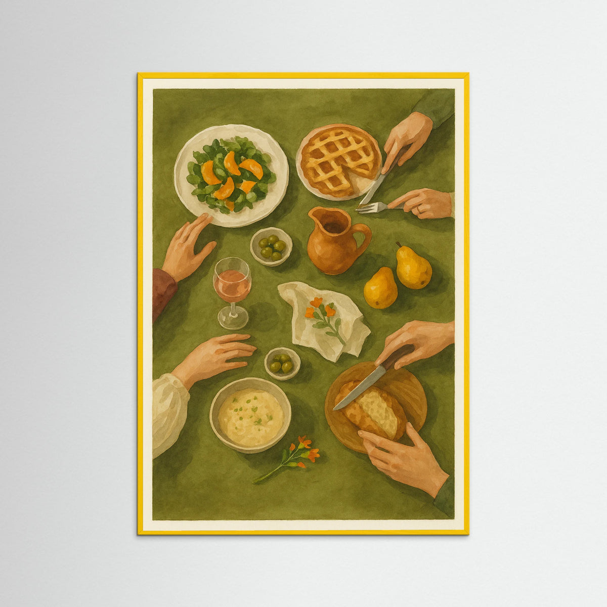 Yellow Wood Tea Time Arrangement 1