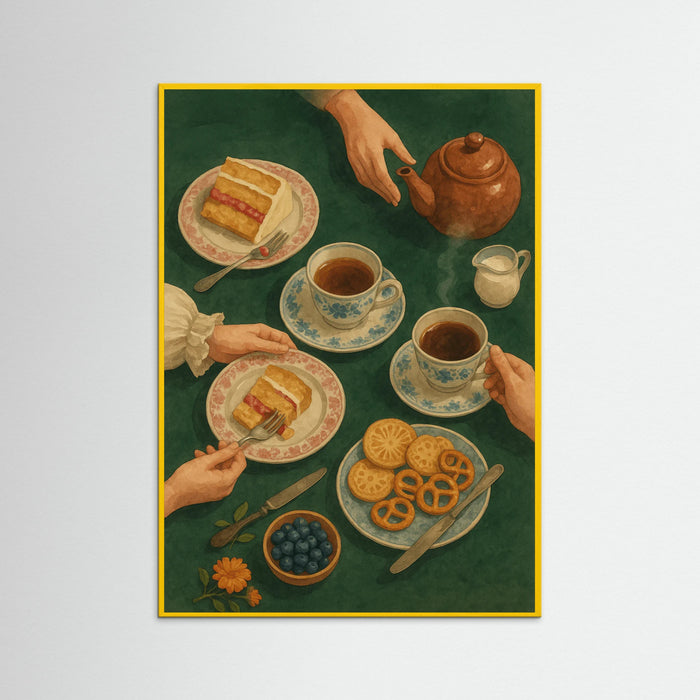 Yellow Wood Tea Time Arrangement