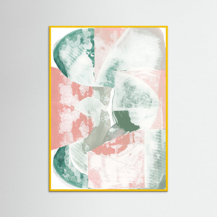 Yellow Wood Terra & Teal 1 Poster