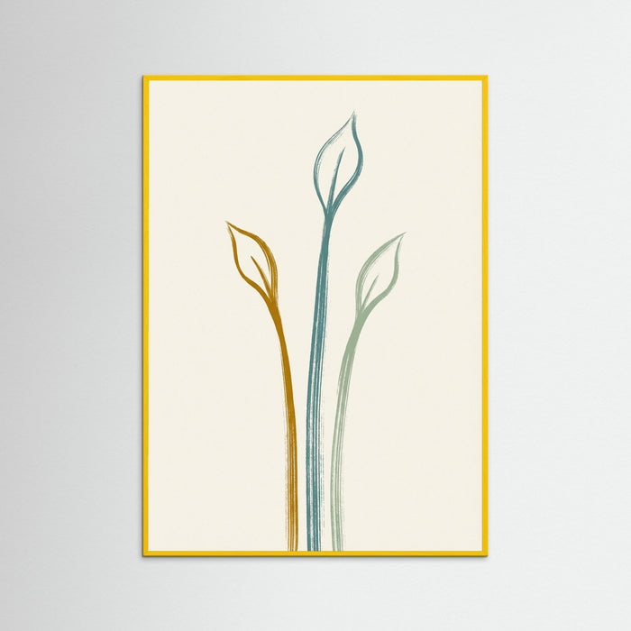 Yellow Wood Textured Flora