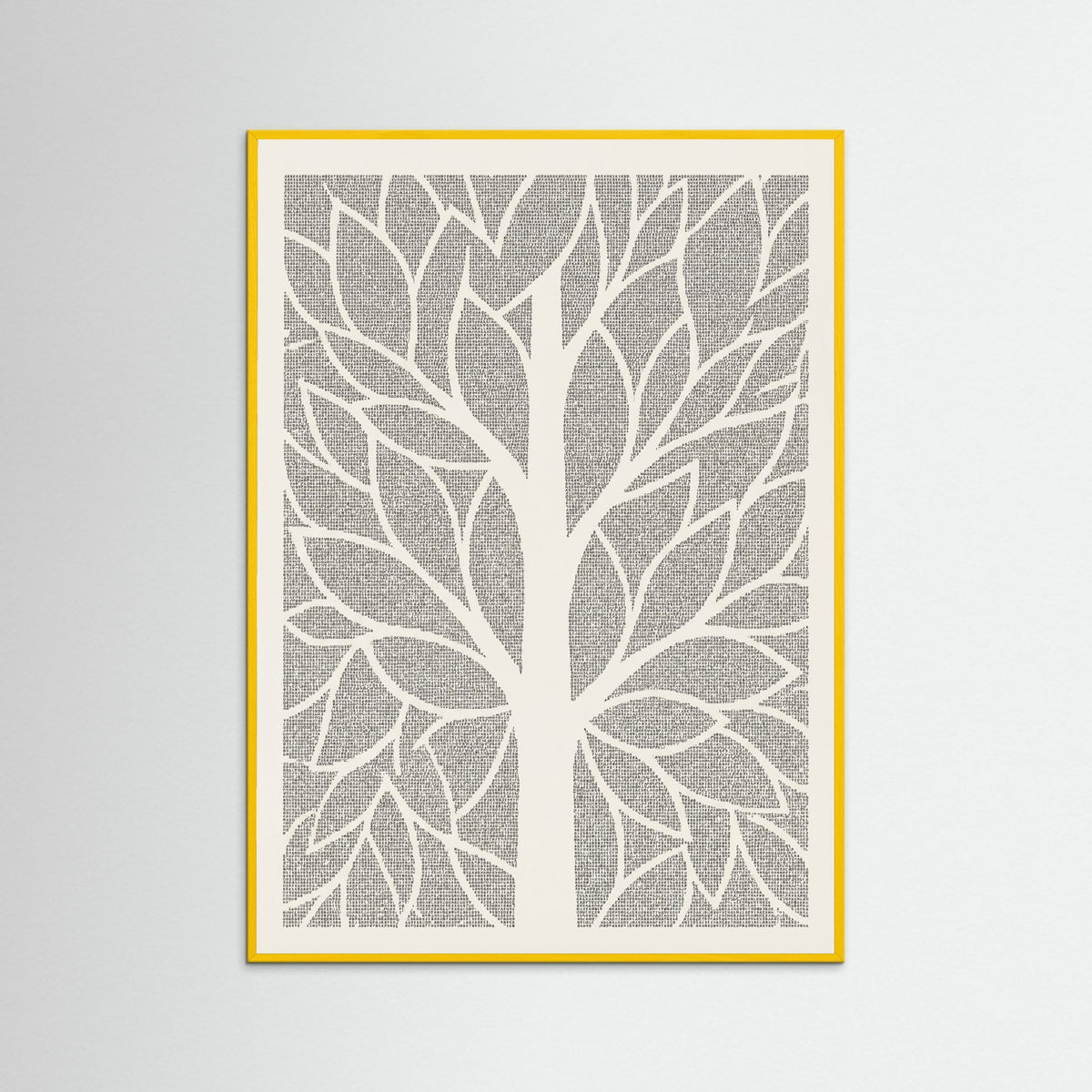 Yellow Wood Textured Voids