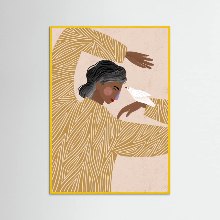 The Woman With He Bird Poster – poster and art print
