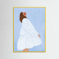 The Woman With the Blue Stripes Poster – poster and art print