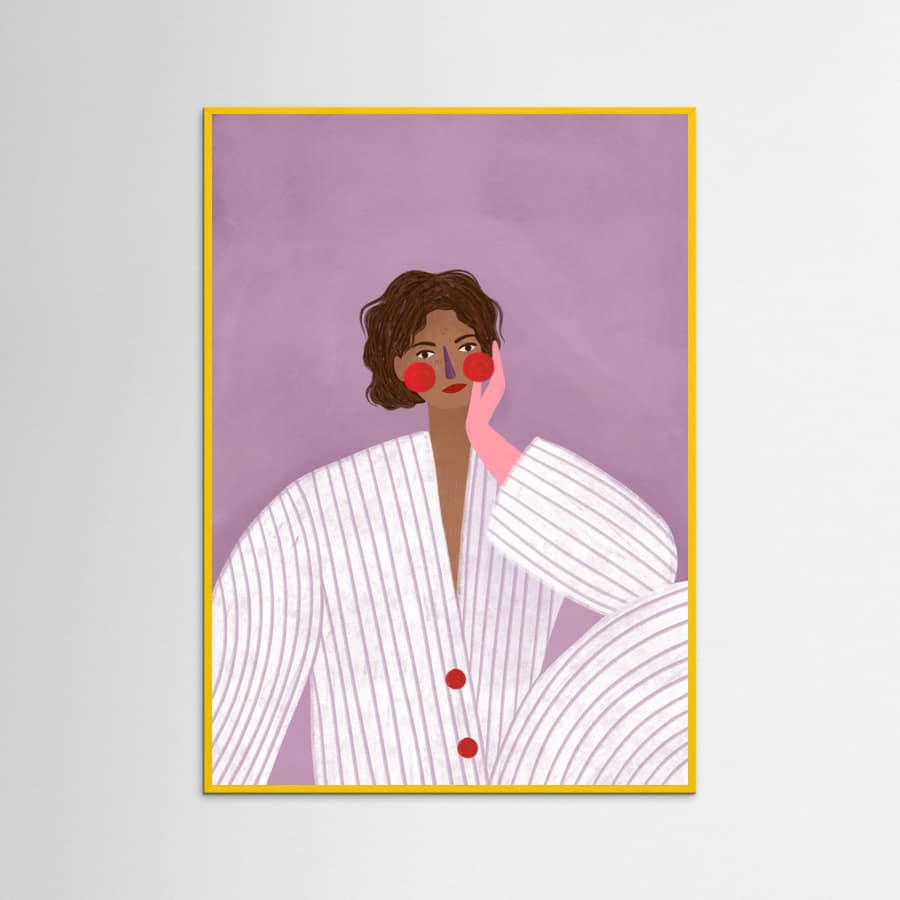 The Woman With the Pink Glove Poster – poster and art print