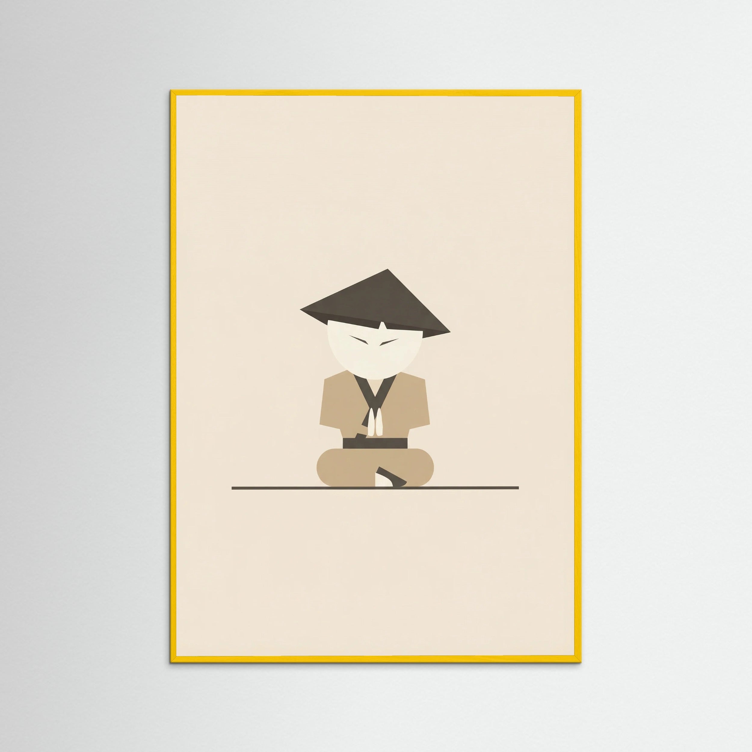 Yellow Wood Three Stylized Figures