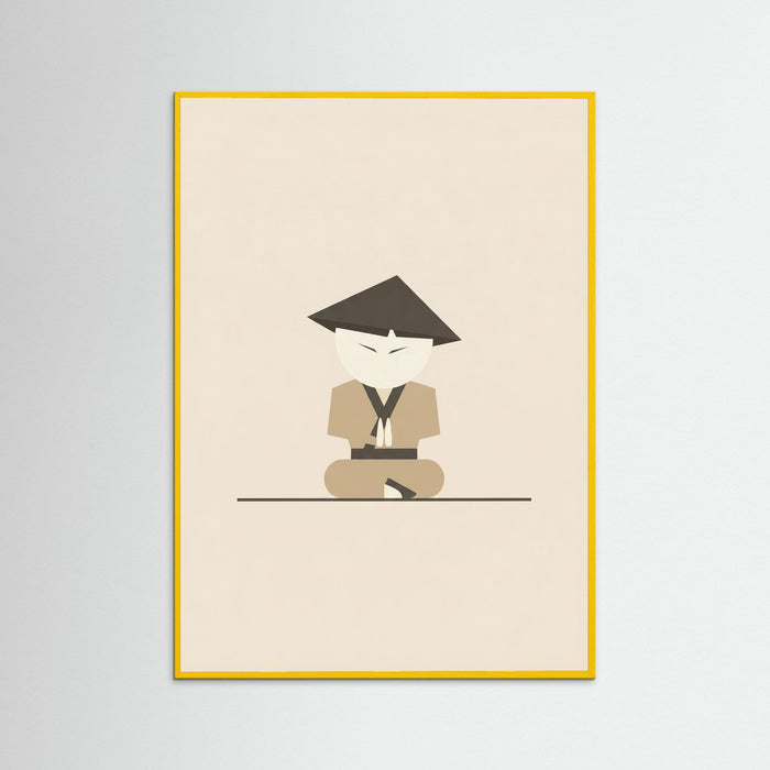 Yellow Wood Three Stylized Figures
