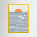Three White Sails Poster – poster and art print