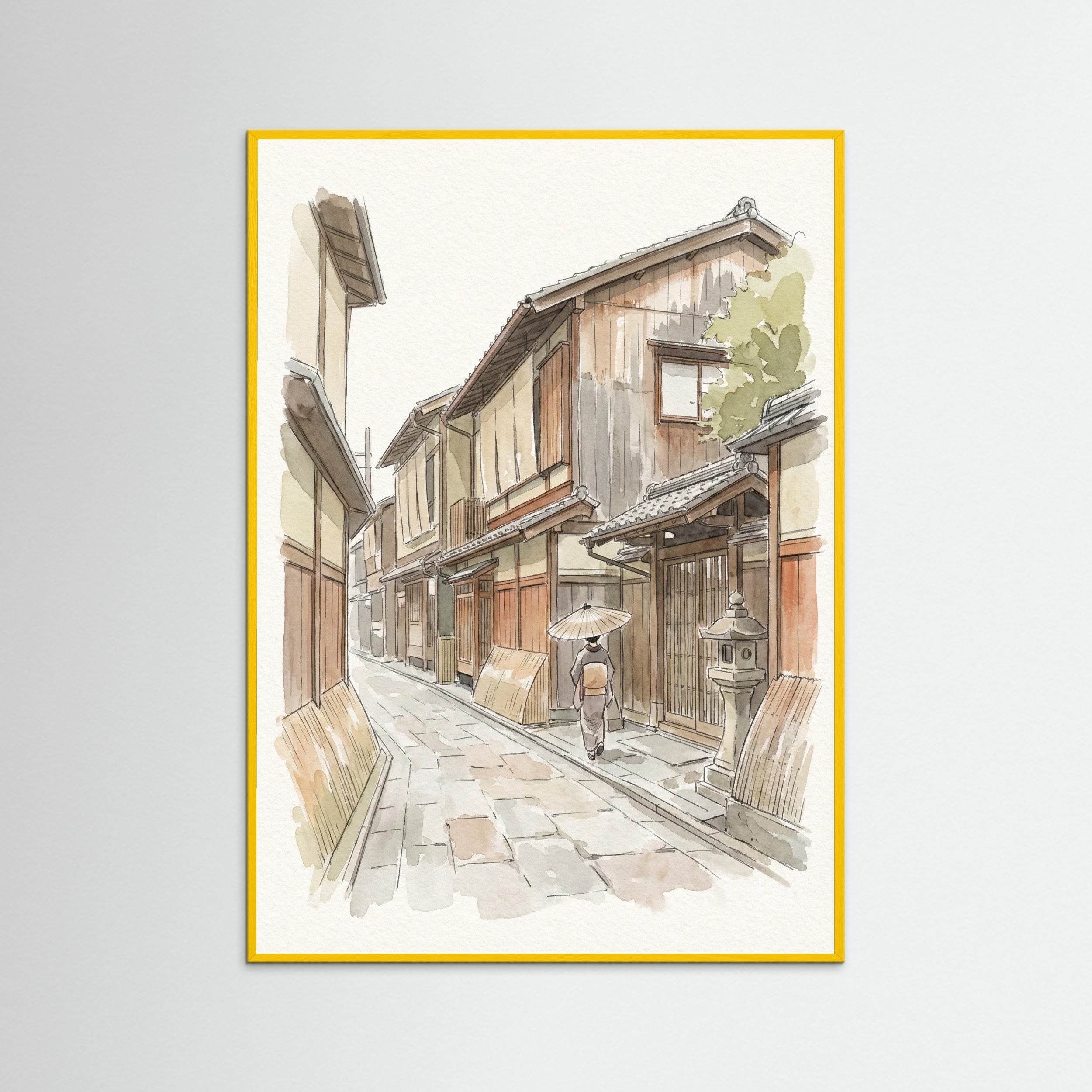 Yellow Wood Tokyo Streetscape