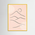 Yellow Wood Tranquil Outline