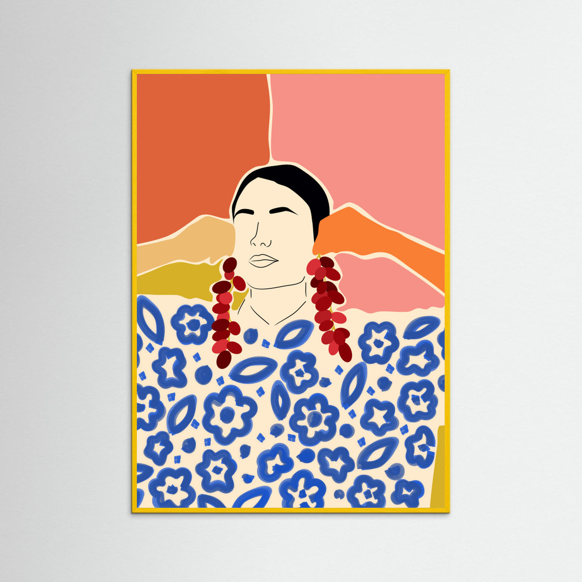 Yellow Wood Trends Poster