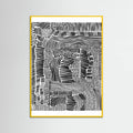 Yellow Wood Tribal Art Poster